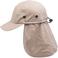 Goldcoast Outdoors Legion Flap Cap, GCO5064-SND-O, Sand, One Size Fits Most