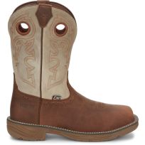 Justin Men's Rush 11 IN Waterproof Nano Square Composite Toe Boot