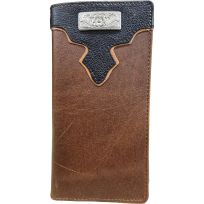 Mossy Oak Breakup Overlay Bifold Leather Wallet, 8012M, Camo
