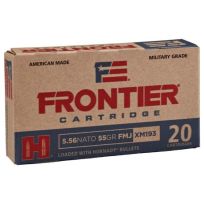Hornady® Frontier® Cartridge, 5.56 x 45mm NATO, FMJ, 55 Grain, 20-Rounds, FR200