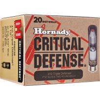 Hornady® Critical Defense®, 410 Gauge, 2-1/2", FTX®, 20-Rounds, 86238