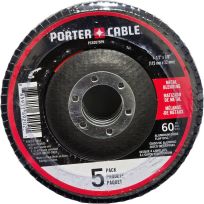 PORTER-CABLE® Aluminum Oxide Flap Disc, 5-Pack, PC82075PK, 4-1/2 IN x 7/8 IN