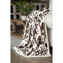 Carstens Plush Sherpa Throw Blanket, JRK287, 54 IN x 68 IN