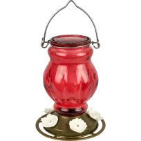 Nature's Way® Ruby Visions Antique Glass Hummingbird Feeder, 7057528, 25 OZ