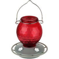 Nature's Way® Garden Globe Handblown Recycled Glass Hummingbird Feeder, 9962385, 19 OZ