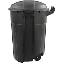 Huskee™ Wheeled Trash Can with Lid, 32GWHLTC, Black, 32 Gallon