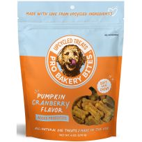 PRO BAKERY BITES Upcycled Dog Treats, Pumpkin Cranberry Flavor, 783193, 6 OZ