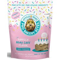 PRO BAKERY BITES Upcycled Dog Treats, Vanilla Birthday Cake Flavor, 783414, 6 OZ