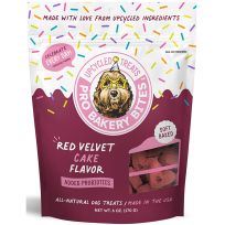 PRO BAKERY BITES Upcycled Dog Treats, Red Velvet Cake Flavor, 783438, 6 OZ