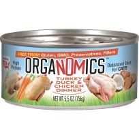 ORGANOMICS™ Duck, Turkey & Chicken Dinner for Cats, 00823, 5.5 OZ Can
