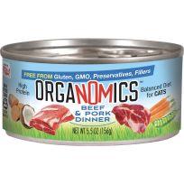ORGANOMICS™ Beef & Pork Dinner for Cats, 00824, 5.5 OZ Can