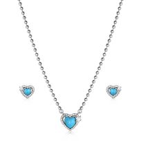 Montana Silversmiths Heart of Turquoise Jewelry Sets, JS6373