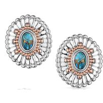Montana Silversmiths Turquoise Sunburst Earrings, ER6399
