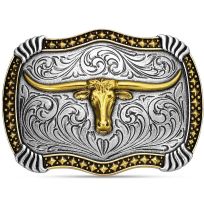 Montana Silversmiths Longhorn Legacy Belt Buckle, A1072P