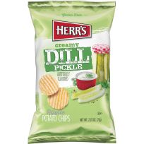 HERR'S Midsize Dill Potato Chips, 6593, 2.5 OZ