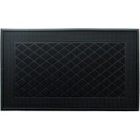 DHTG Classic Rubber Doormat, CLAS1830-6P, Black, 18 IN x 30 IN