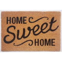 DHTG Home Sweet Home Vinyl Back Coir Doormat, VBC1830-FH31, 18 IN x 30 IN