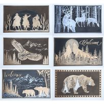 DHTG Artist Wildlife Rubber Doormats, Assorted, ARTWF1830-6PA, 18 IN x 30 IN