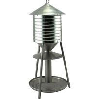 PANACEA® Galvanized Water Tower Seed Tray Feeder, 28719