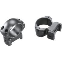 Weaver Grand Slam Steel Top Mount Rings, High, 49305, Matte Black, 1 IN