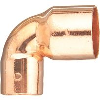 Copper 90 Degree Reducer Pipe Elbow, 3/4 IN x 1 IN Sweat, 31290