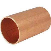 Copper Pipe Coupling with Stop, 3/8 IN, 30898