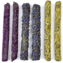 Prevue Pet Products Natural Flower Chew Sticks, 6-Pack, 11076