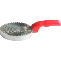 Decker Reversible Jumbo Spiral Steel Curry Comb, 31J, Red