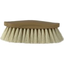 Decker Showman Grip-Fit Soft Natural Tampico Bristle Grooming Brush, 50, Tan / Off White
