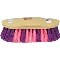 Decker Grip-Fit Grooming Brush, Starfish Pattern, MC103, Tan / Purple / Hot Pink