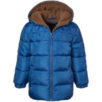 Ixtreme Kids Solid Hooded Puffer Jacket, Assorted Sizes, IX-854591-DBL, Dark Blue