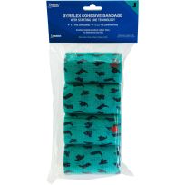 IDEAL® Syrflex Self Adhering Bandage, Cowboy, 4-Pack, TA3400TEALP-4PK, Teal, 4 IN x 5 YD