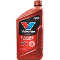 Valvoline™ MaxLife Technology™ High Mileage Synthetic Blend 5W-20 Motor Oil, 609506, 1 Quart