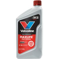 Valvoline™ MaxLife Technology™ High Mileage Full Synthetic Motor Oil, SAE 5W-30, VV179, 1 Quart