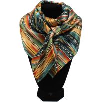 M&F Western Wild Rag Serape Scarf, 0907897, Multi, 33 IN x 33 IN