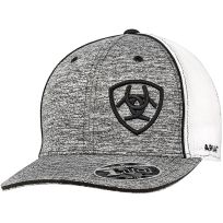 Ariat® Offset Logo Cap, 1504901, Grey / Black, One Size Fits Most