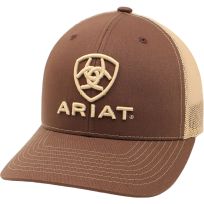 Ariat® Centered Logo & Font Cap, A300003102, Brown, One Size Fits Most