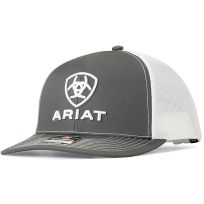 Ariat® Centered Logo & Font Cap, A300003206, Grey, One Size Fits Most
