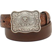Ariat® Boy's Floral Tabs Belt