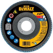 DEWALT Zirconia Flap Disc (40 Grit), DW8306, 4-1/2 IN x 7/8 IN