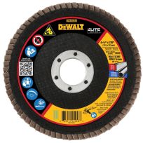 DEWALT ELITE SERIES™ Type 29 Ceramic Flap Discs (80 Grit), DWA8282, 4-1/2 IN x 7/8 IN