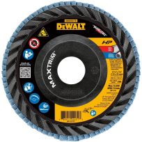DEWALT HP™ MAXTRIM™ Type 27 Trimmable Flap Discs (40 Grit), DWA8351TR, 4-1/2 IN x 7/8 IN