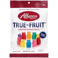 Albanese World's Best® TRUE to FRUIT™ Gummi Candy, American Favortite Fruits, 53572, 5 OZ