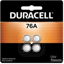 DURACELL® Specialty Home Medical Alkaline Battery, 4-Pack, DUR76AB4PK, 76A