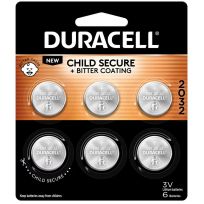 DURACELL® Specialty 3V Lithium Coin Battery, 6-Pack, DURDL2032B6PK, 2032