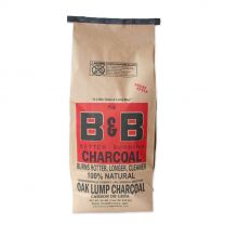 B&B Charcoal Better Buring Oak Lump Charcoal, 00042, 20 LB