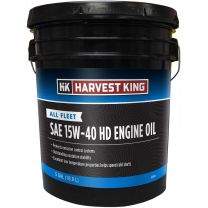 Harvest King All Fleet HD Engine Oil, SAE 15W-40, HK049, 5 Gallon