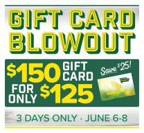 Bomgaars Gift Card Blow Out!!!!  $150 for $125. June 6-7-8 2025