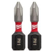 Milwaukee Tool SHOCKWAVE Impact Bit PH1, 2-Pack, 48-32-4411, 1 IN