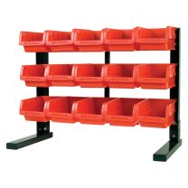 Performance Tool 15 Bin Table Top Storage Rack, W5186